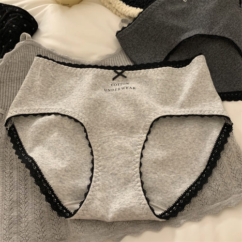 真10A纯棉抗菌加长裆三角内裤女