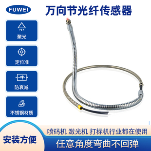 FWRC16 机定型光纤管放大器感应探头FBRF 喷码 610HT万向节鹅颈