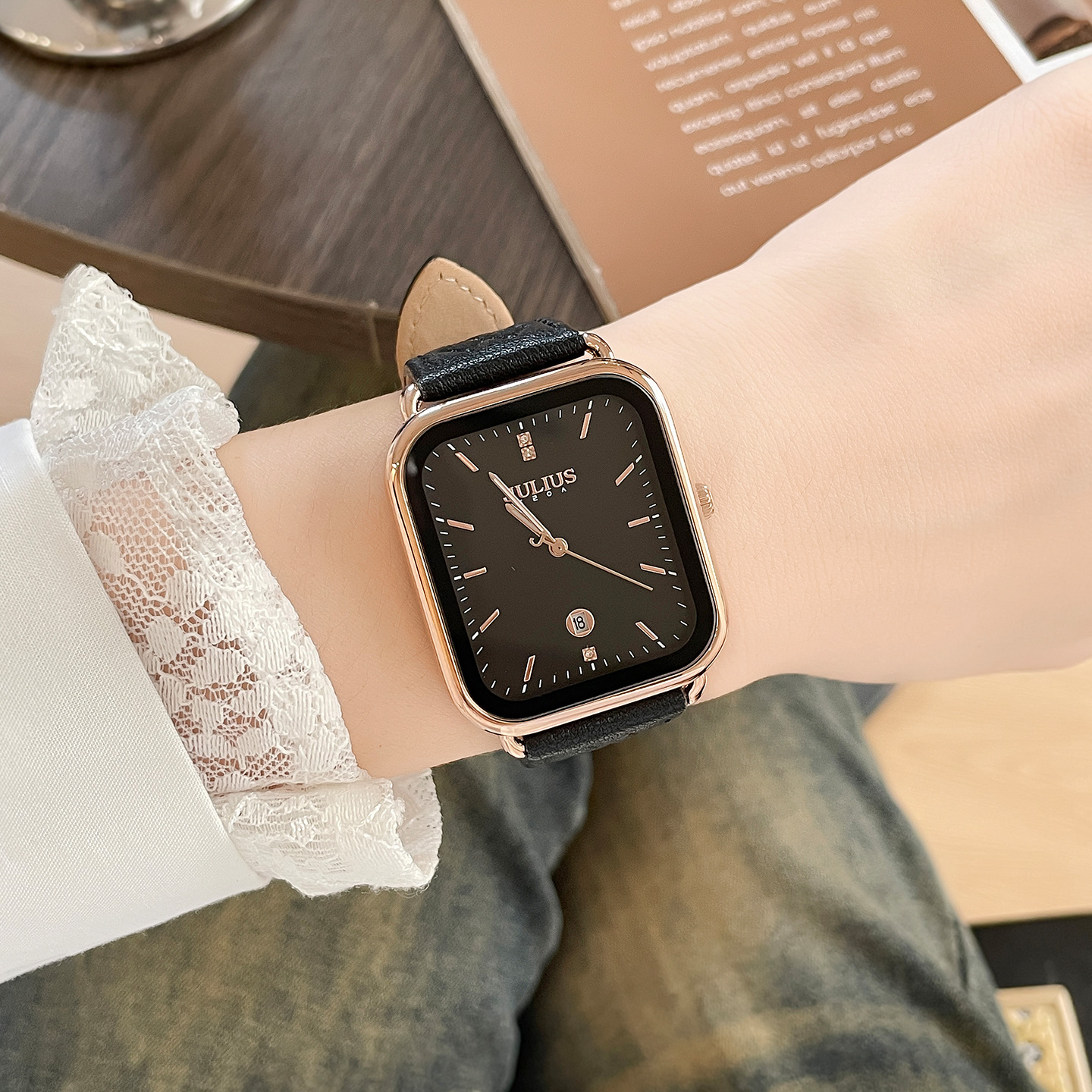 聚利时手表官方旗舰店方表女士女款轻奢小众高级感正品JA-1531