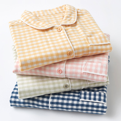 绒布日系纯棉家居服套装情侣