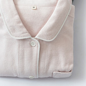 冬季 日式 家居服纯棉套装 长裤 春秋全棉磨毛绒布睡衣男女士情侣长袖