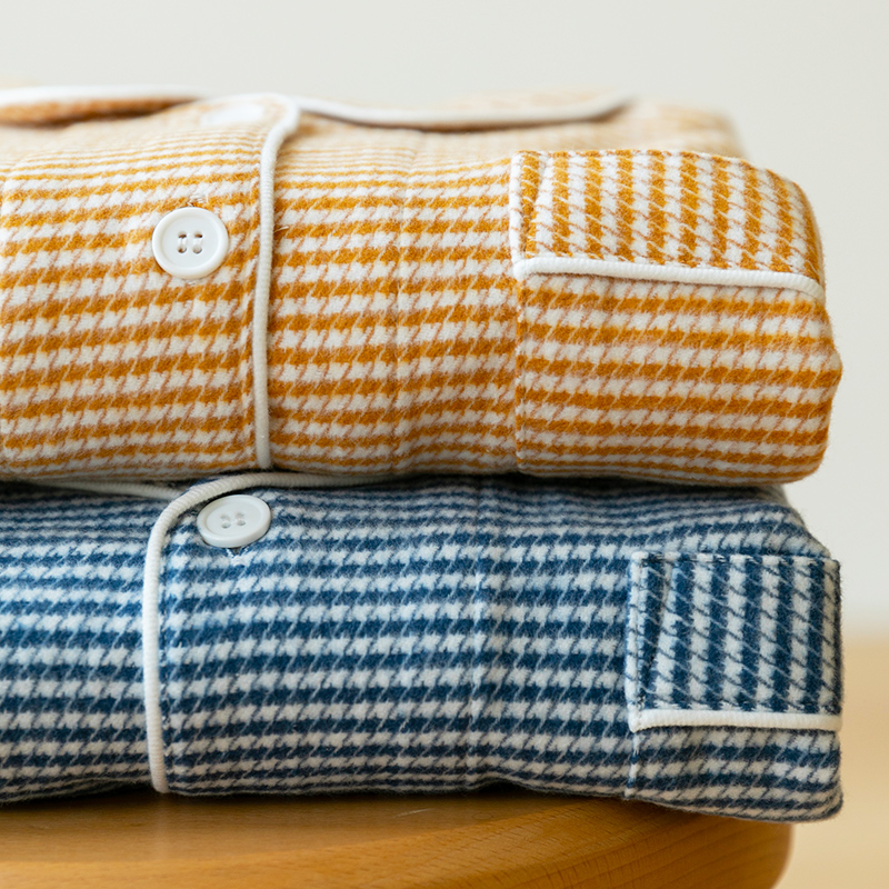 秋冬纯棉睡衣套装女士