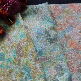 CIARA日本限定80支LIBERTY平替高支全棉布料面料数码印花女童服装