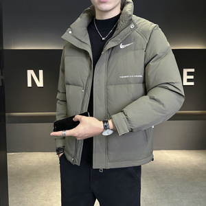 耐克顿羽绒服男冬季2024新款宽松休闲立领外套白鸭绒保暖冬装防寒
