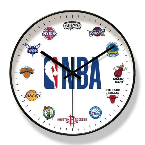 篮球NBA主题静音挂表钟