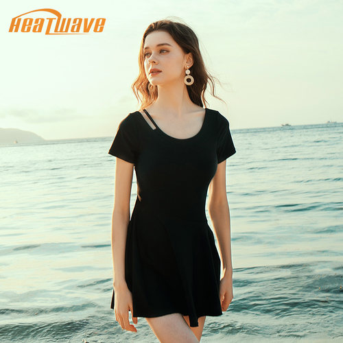 热浪性感裙式泳衣女遮肚显瘦