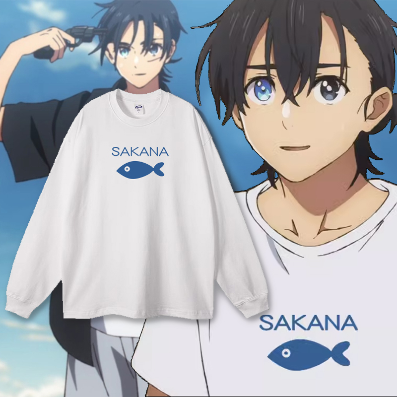 胶囊工作室日系复古动漫夏日重现cos纯棉重磅250g长袖T恤打底衫