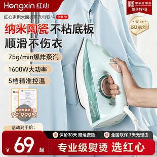 红心电熨斗家用手持小型蒸汽熨烫机拼豆挂烫机裁缝店熨衣 国补