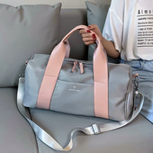 瑜伽健身运动包袋女小型训练游泳包软干湿分离独立鞋 位防水休闲包