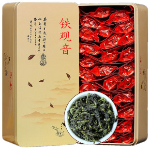 铁盒装 绿茶 新茶铁观音茶叶浓香型兰花香乌龙茶礼盒装 250g