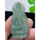 虚空藏菩萨牌吊坠 手工精雕 缅甸天然A货玉石翡翠 老坑冰种