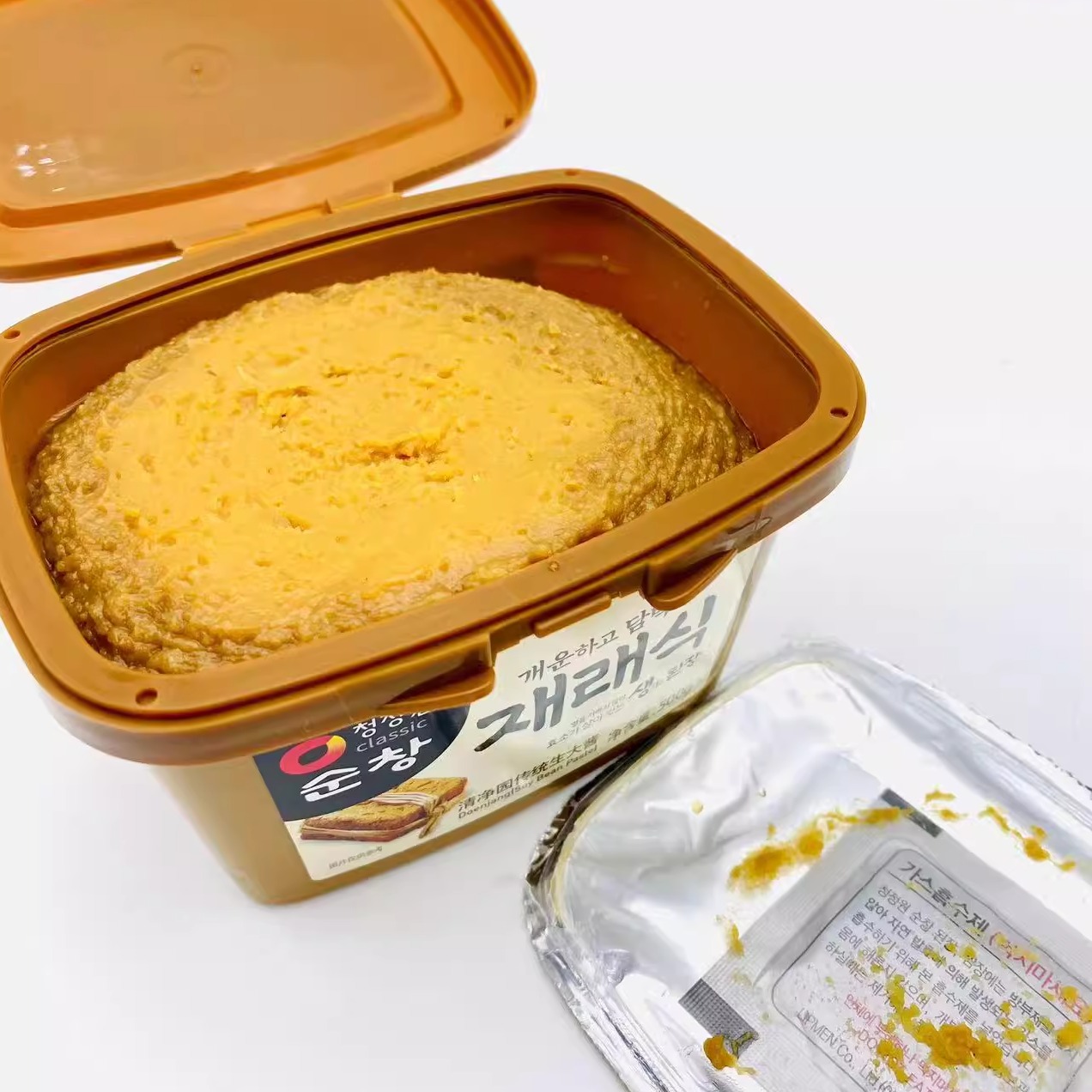 韩国进口清净园大酱传统生大酱东北黄豆酱大豆酱家用酱汤专用酱