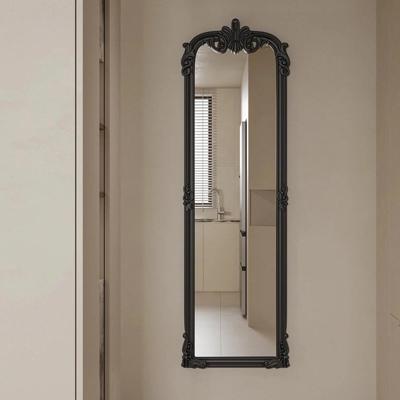 高档穿衣镜欧式创意艺术全身镜落地酒店壁挂墙面衣镜抖音同款镜子