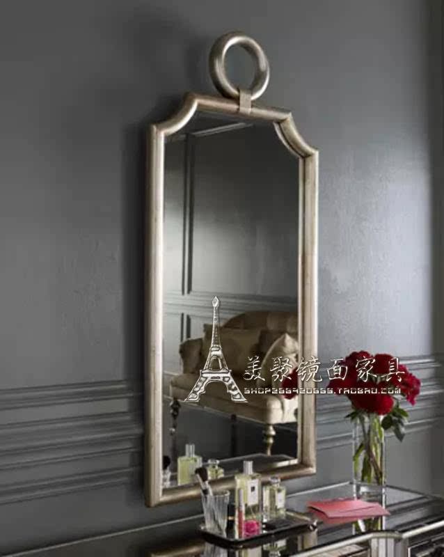 美式梳妆镜 全身镜 壁饰穿衣镜试衣镜 定制餐厅挂镜 软装装饰镜