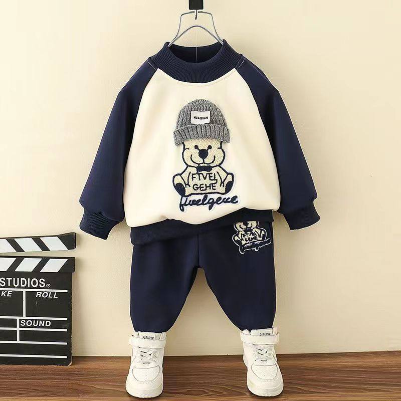 男童套装春秋款洋气卫衣两件套儿童春装衣服2025新款宝宝帅气,童装/婴儿装/亲子装,儿童运动套装,淘宝优惠券,粉丝福利购,淘宝优惠卷