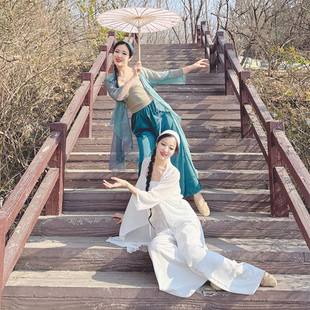 古典舞蹈服飘逸女纱衣仙中国风演出服古风青蛇白蛇前世今生舞蹈服