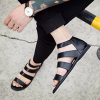 Giày sandal nam xu hướng phiên bản Hàn Quốc 2019 mới sandal da Nhà tạo mẫu giày nam giản dị cá tính - Sandal dép sandal nam hàng hiệu