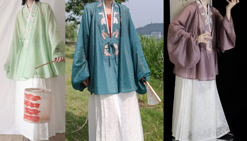 裳裳者华春夏秋天丝绣花对穿交