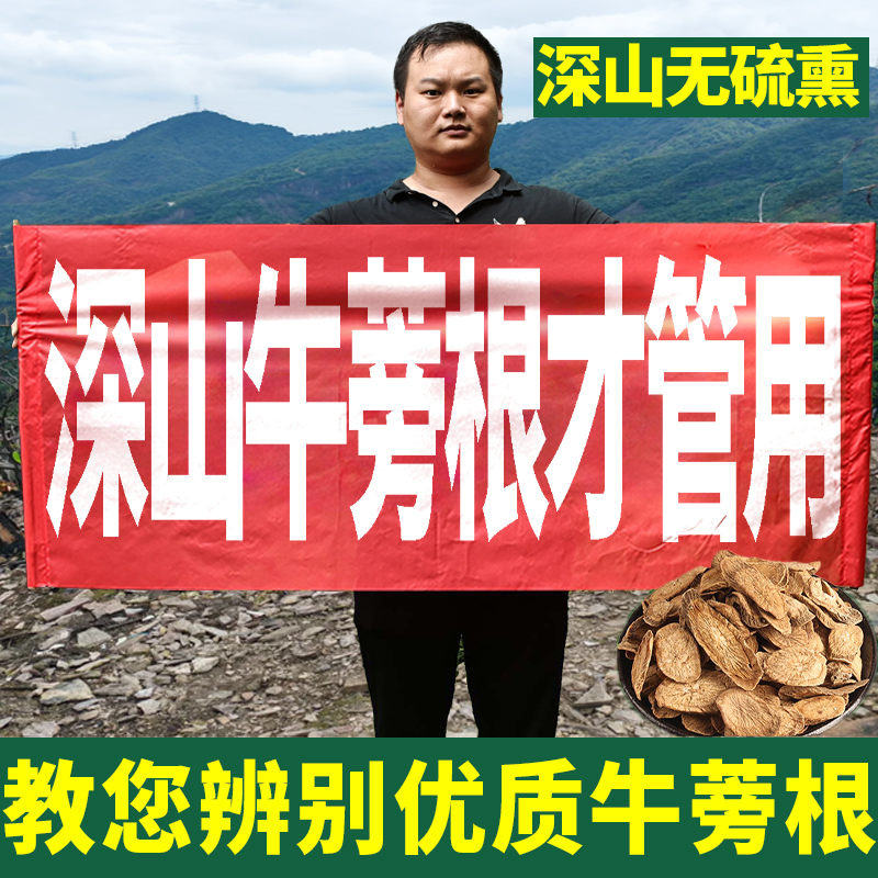 牛蒡根500g苍山包邮新鲜无硫熏深山正品牛蒡茶黄金茶牛蒡根片