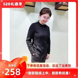 收腰修身 YUN韫2024年春装 韩版 显瘦大码 拉链T恤女长袖 短外套女3268