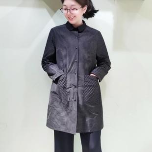 3952 女双面穿风衣 YUN韫2024秋装 外套翻领单排扣韩系氛围感中长款