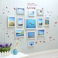 12 рамка Living Simple Photos Wall Decorative Wedding Photo Творческая комбинированная рама европейская стена висящая кардиологическая стена кардиологического стиля