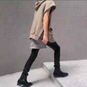 明亮叔出品第三季 男女 3rd主线连帽拉链坎肩卫衣高街叠穿打底衫