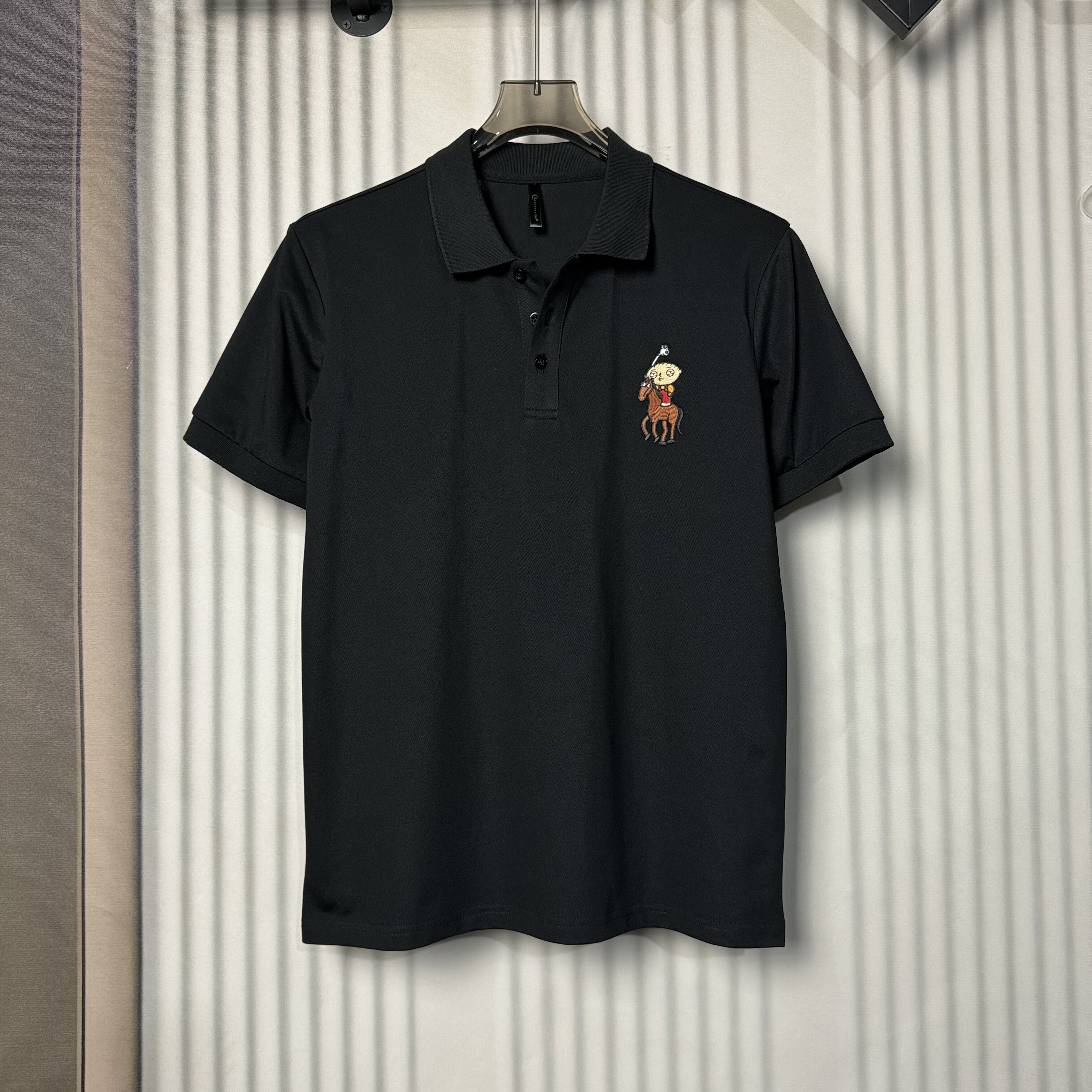夏季潮牌恶搞之家刺绣POLO衫图片