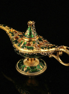 阿拉丁神灯俄罗斯许愿灯一千零一夜祝福客厅东南亚风格工艺品摆件