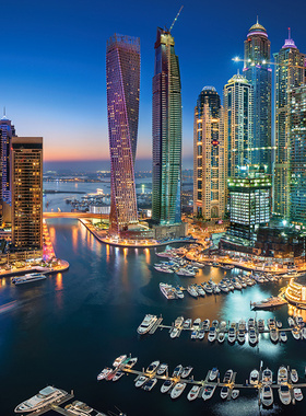 现货Castorland迪拜海港1500片欧洲进口拼图成人益智玩具成年潮玩