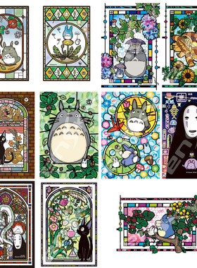 ENSKY龙猫魔女宅急便宫崎骏哈尔透明拼图126片日本儿童益智玩具