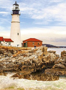 现货Educa岩石灯塔1500片西班牙进口拼图成人益智玩具雷诺瓦成年