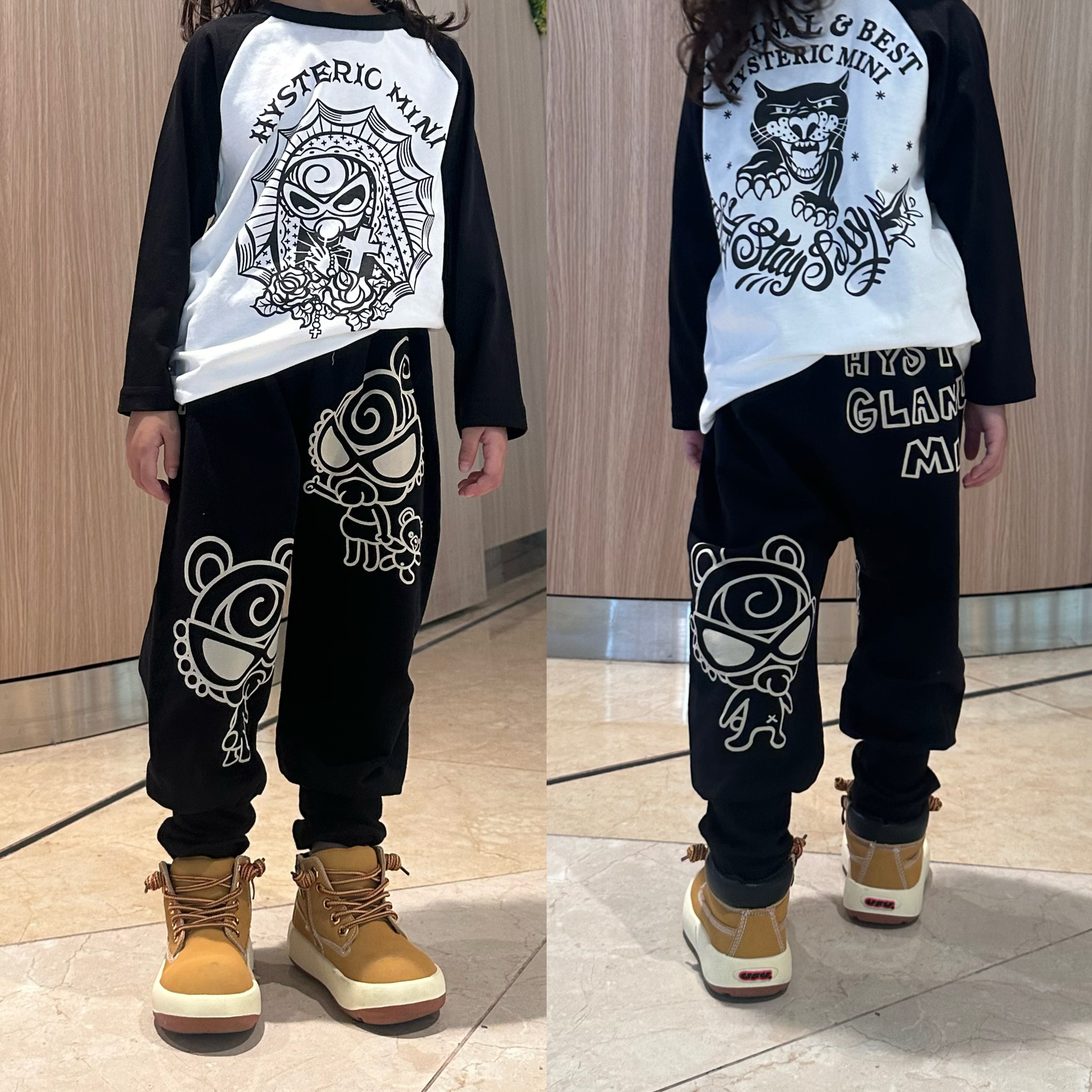 春秋款黑超奶嘴童装日系儿童宽松休闲PP裤男女童宝宝束脚裤长裤子