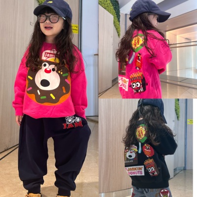 长袖卡通日式加绒冬季甜甜圈