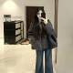 灰色韩系呢子大衣女2025秋冬新款 毛呢外套小个子赫本风高级感气质