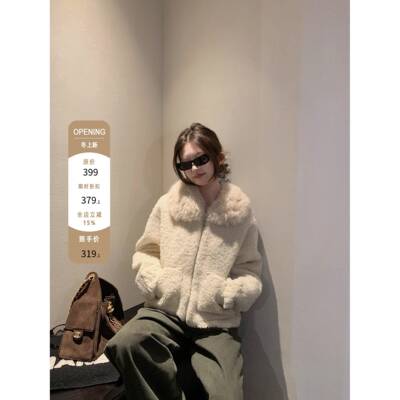 opening自制【11/10 20点】冬日暖绒 毛领保暖厚款韩系羊羔毛外套