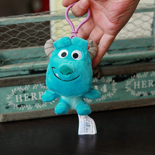 迪迪尼单怪物D学毛怪苏利文公仔毛绒小挂件女生包包挂饰钥匙扣