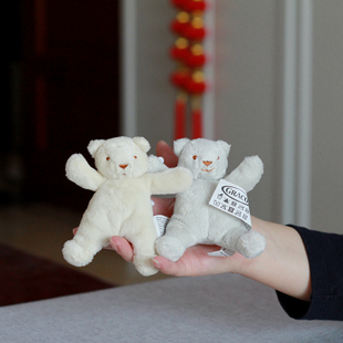 软软 萌萌哒小熊公仔袖珍迷你熊熊毛绒玩具 手掌玩偶手感超级好