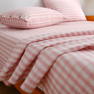 秋冬A类加厚新疆棉老粗布床单单件100全棉透气平整单双人床单田园