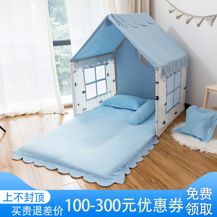 儿童帐篷游戏屋室内家用大号男孩可睡觉玩具屋宝宝卡通帐篷装饰灯