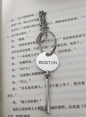 BOSTON波士顿钢琴钥匙银色金属材质钥匙挂件饰品立式钢琴开锁钥匙