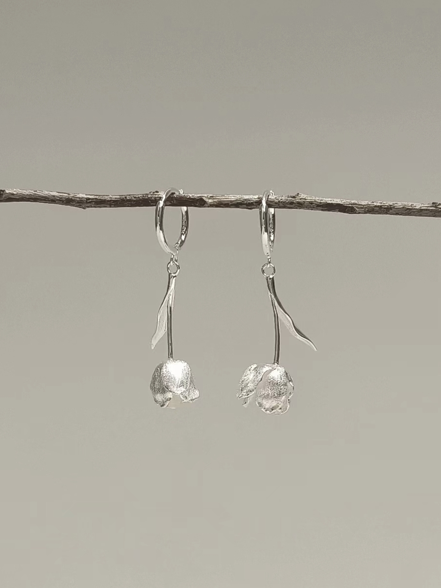 梵灵原创S925纯银女设计师耳环