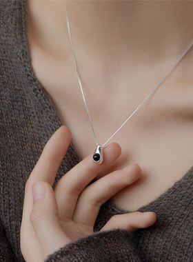 梵灵设计师黑玛瑙S925银项链