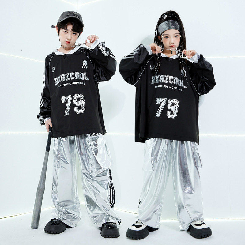 街舞儿童潮服演出服男童套装hiphop童装少儿定制爵士潮牌卫衣酷炫