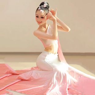 儿童水之灵傣族舞蹈服女童花儿艺考比赛独舞演出服孔雀舞鱼尾裙