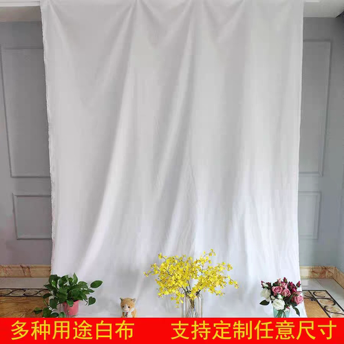 白色儿童摄影ins网红店背景布