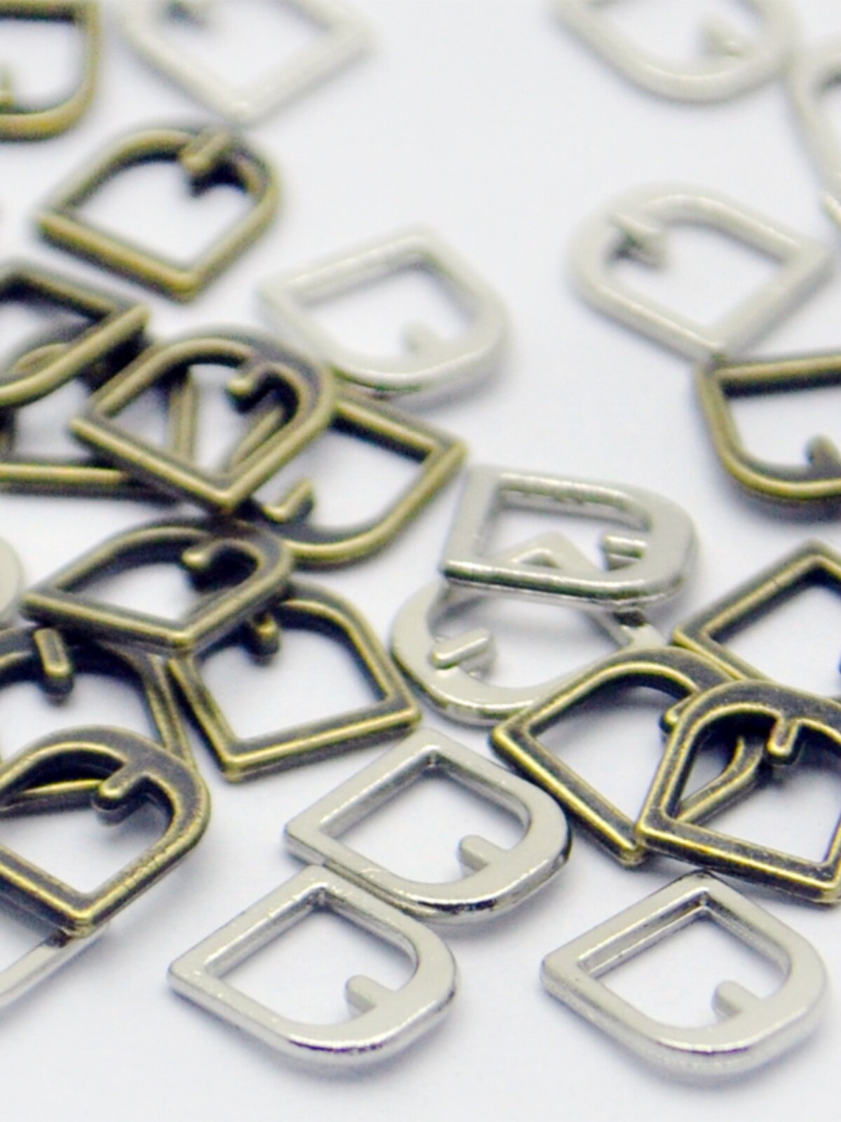 옷 DIY 액세서리 가짜 버클 D 버클 7X8MM 미니 슈퍼 작은 일본어 버클 벨트 버클