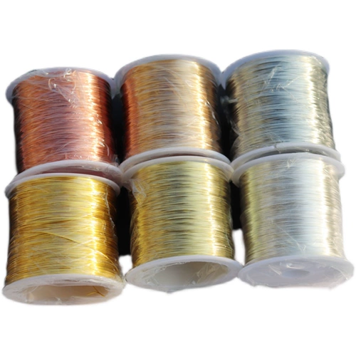 Медные шелковые нитки ручной работы, китайская шпилька, аксессуар для волос, лак для ногтей для маникюра, браслет из кварца, DIY, стайлинг