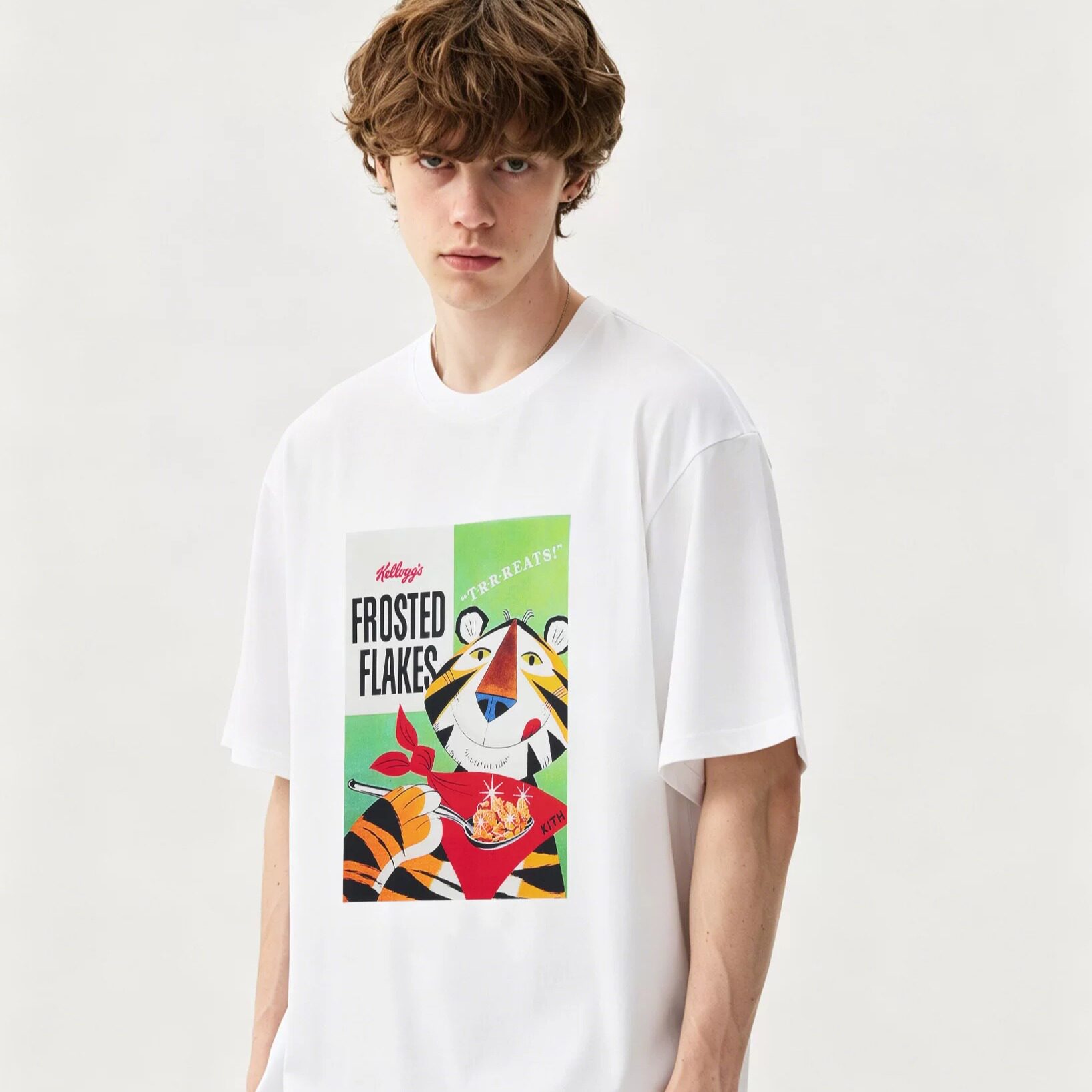 KITH treats卡通动漫印花短袖T恤白色圆领百搭休闲男女情侣上衣潮图片