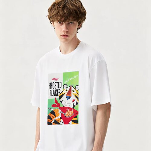 KITH treats卡通动漫印花短袖T恤白色圆领百搭休闲男女情侣上衣潮
